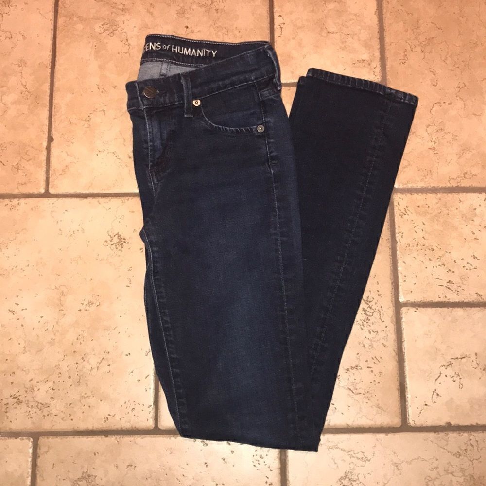 Citizens of Humanity Blue Sleek Classic Dark Wash